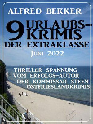 cover image of 9 Urlaubskrimis der Extraklasse Juni 2022